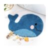 IcosaMro Alfombra de baño azul ballena alfombra de baño_1