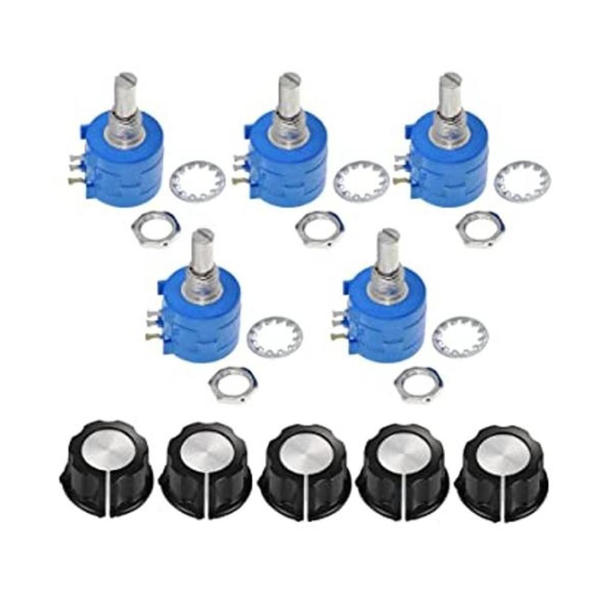 Molence 5 unids 3590S potenciómetro Multiturn alambre