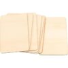 HOIGON 100 piezas rectangulares de madera sin acabar 4 x_4