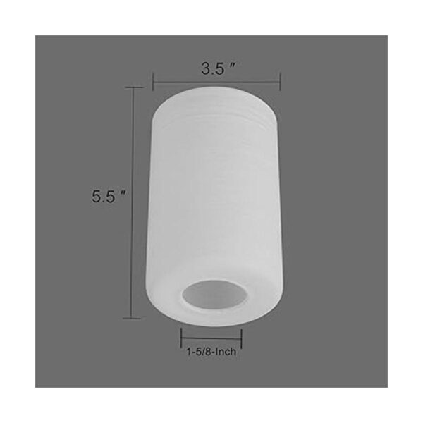 Anmire G0071 Juego de 2 sombras de vidrio con textura en