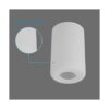 Anmire G0071 Juego de 2 sombras de vidrio con textura en