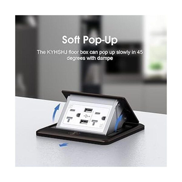 KYHSHJ Cargadores USB de 4.8 A caja de acero inoxidable_4