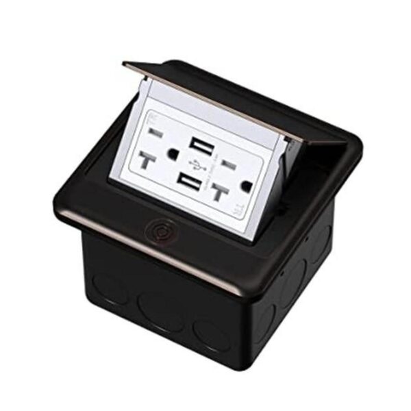 KYHSHJ Cargadores USB de 4.8 A caja de acero inoxidable_1