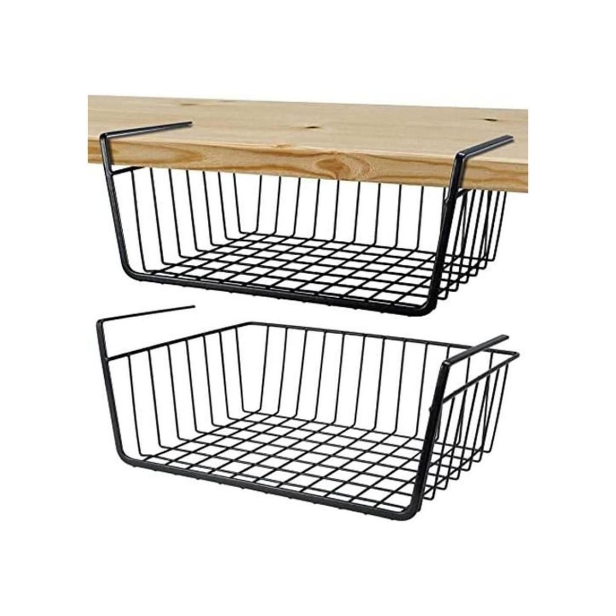 Cesta de almacenamiento para debajo del estante cesta de