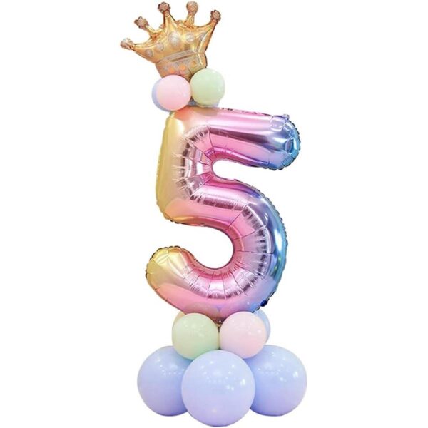DUILE Juego de globos de papel de aluminio de 32 pulgadas_1