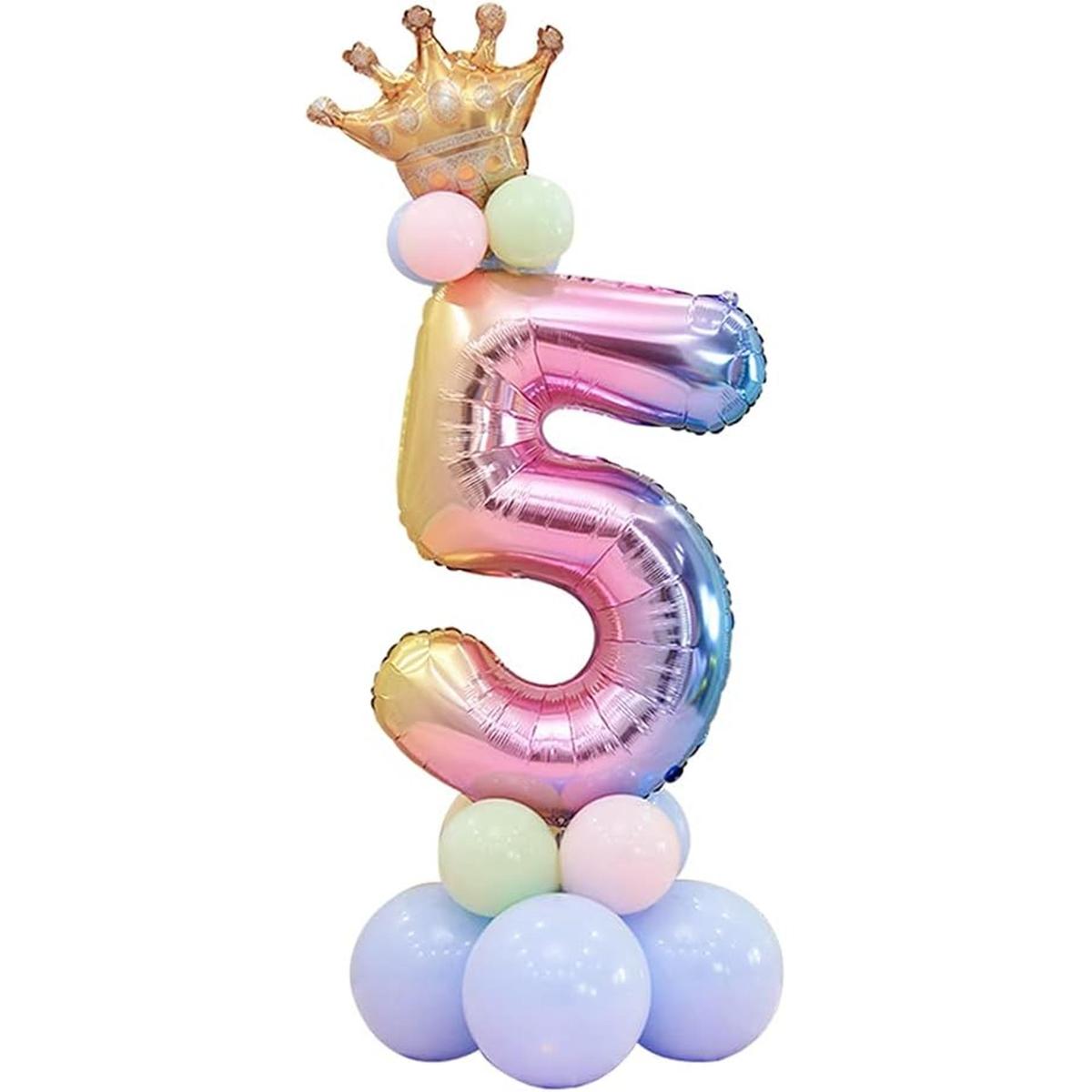 DUILE Juego de globos de papel de aluminio de 32 pulgadas