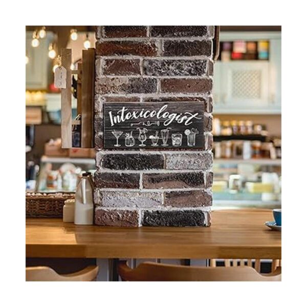Jetec Intoxicologist Wood Bar Decor Funny Bar Sign con