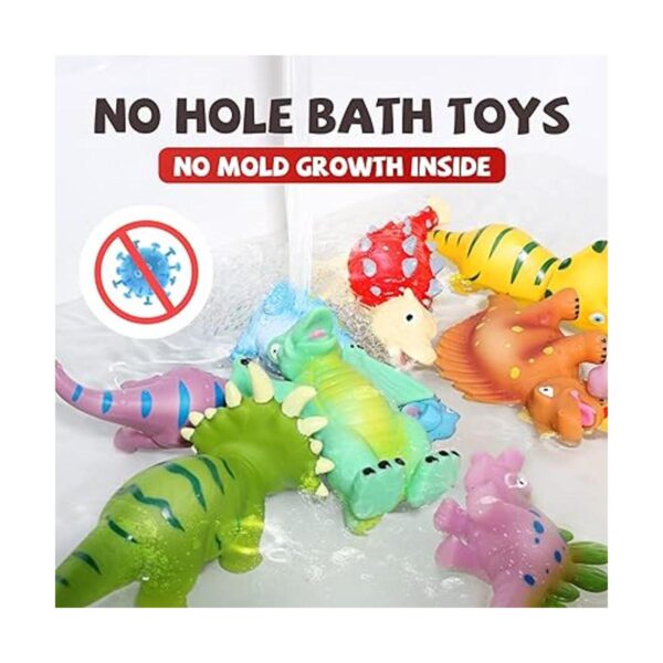 Juguetes de baño de dinosaurio para bebé sin agujeros 12_2