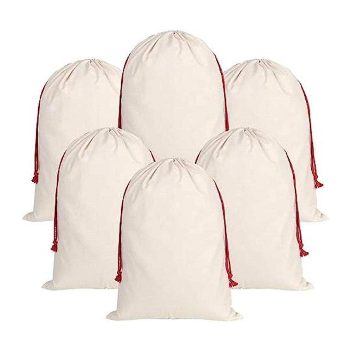 Inspireyee Paquete de 6 bolsas de Navidad grandes de Papá
