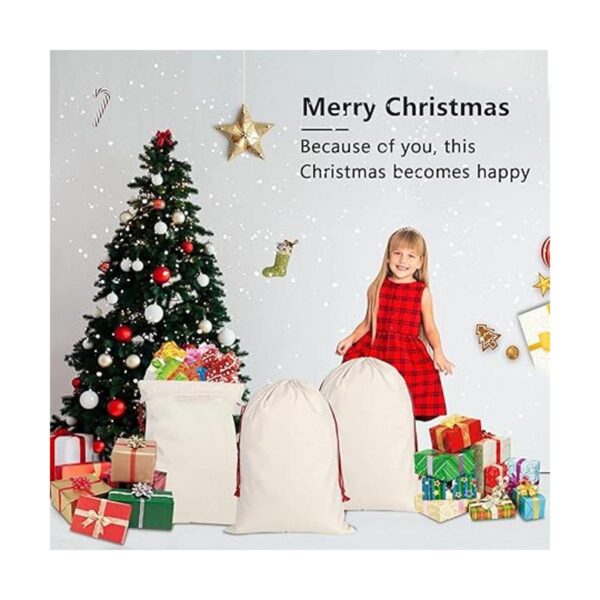 Inspireyee Paquete de 6 bolsas de Navidad grandes de Papá
