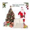 Inspireyee Paquete de 6 bolsas de Navidad grandes de Papá