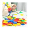 70 piezas Montessori cordón de juguete de roscar Cuentas_4