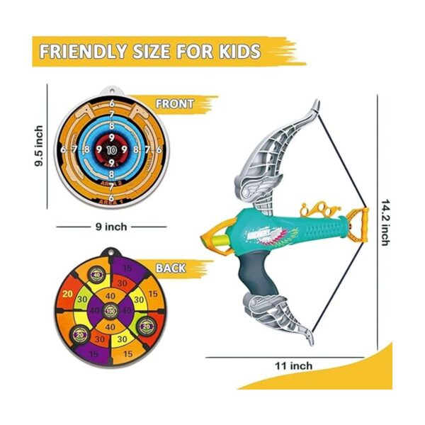 Juego de arco y flechas para niños de 3 4 5 6 7 8_6
