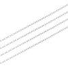 Adabele Cadena de cable de plata de ley 925 auténtica sin_1