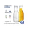 Stock Your Home Jarrones de agua de plástico de 50 onzas_2