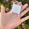 Adabele Cadena de cable de plata de ley 925 auténtica sin_2