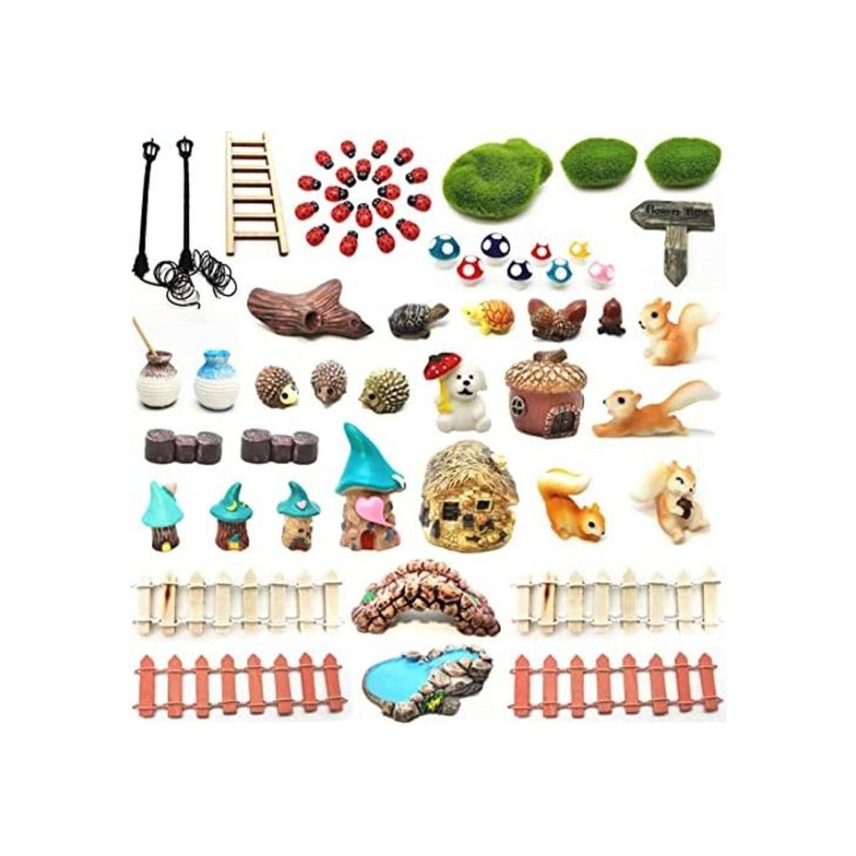 Accesorios de jardín de hadas en miniatura figuras de