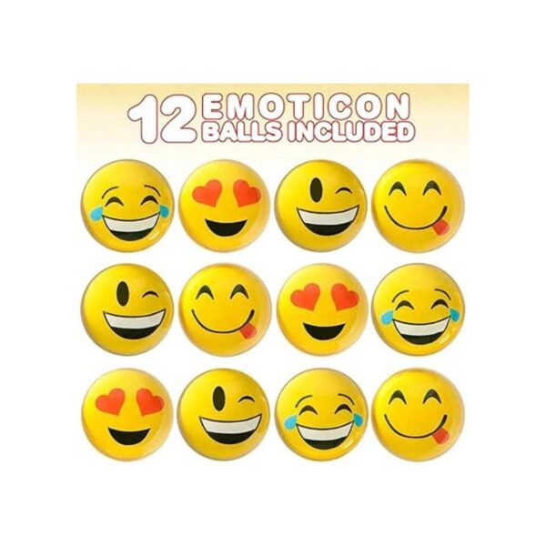 ArtCreativity Emoticon Juego de 12 bolas que rebotan en_2