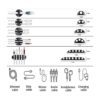 Kit organizador de gestión de cables 4 fundas de cable_3