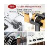 Kit organizador de gestión de cables 4 fundas de cable_2