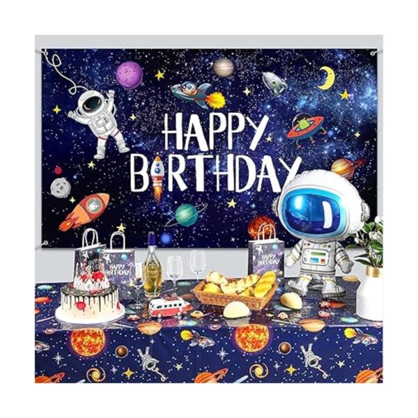 Juego de decoración de fiesta de cumpleaños del espacio_4