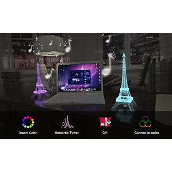 BTFLIGHTING Kit de torre Eiffel Romance USB de 5 V 1