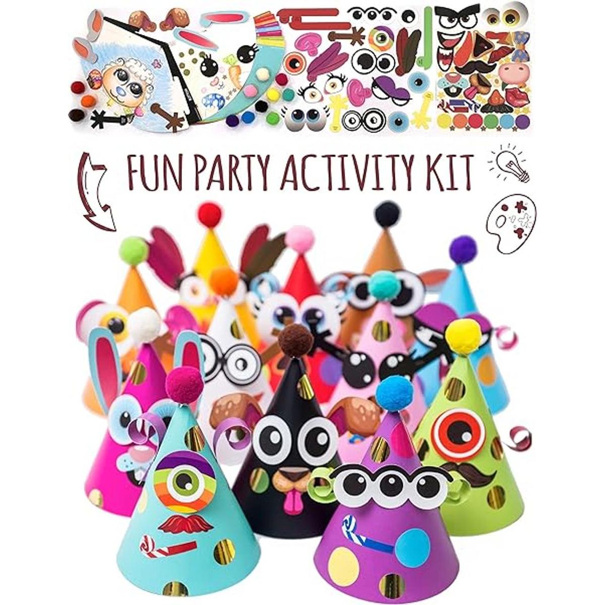 Kit de actividades de cumpleaños de 24 piezas con