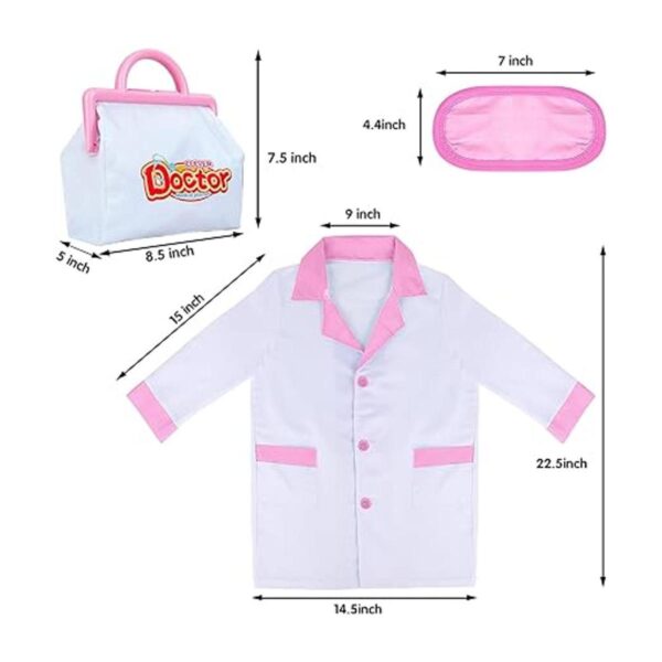 INNOCHEER Kit de médico rosa para niños juego de juguetes_3