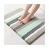 Buganda Alfombra de baño de microfibra a rayas extra_1