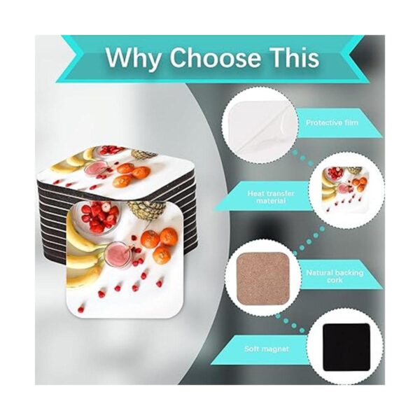 Imanes de sublimación en blanco para refrigerador de_3