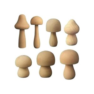 Juego de juguetes de madera sin terminar varios tamaños_1
