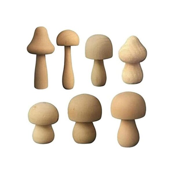 Juego de juguetes de madera sin terminar varios tamaños_1