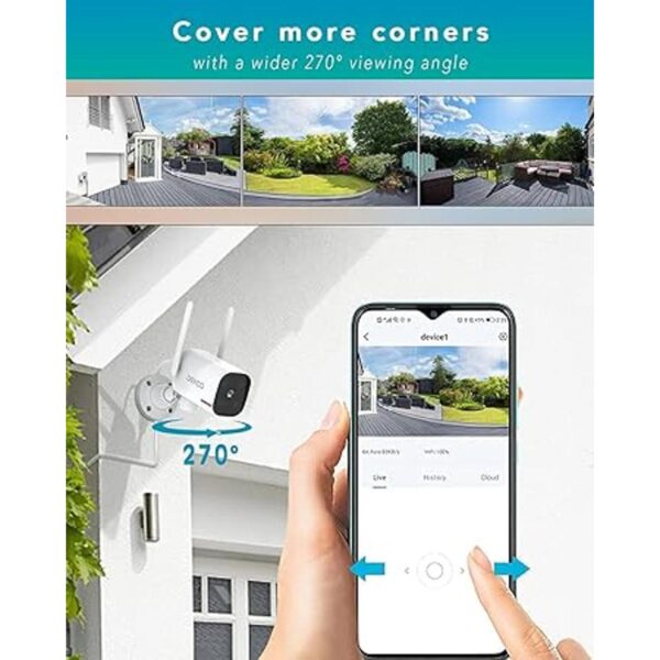 DEKCO Cámara de seguridad para exteriores Cámaras WiFi_3