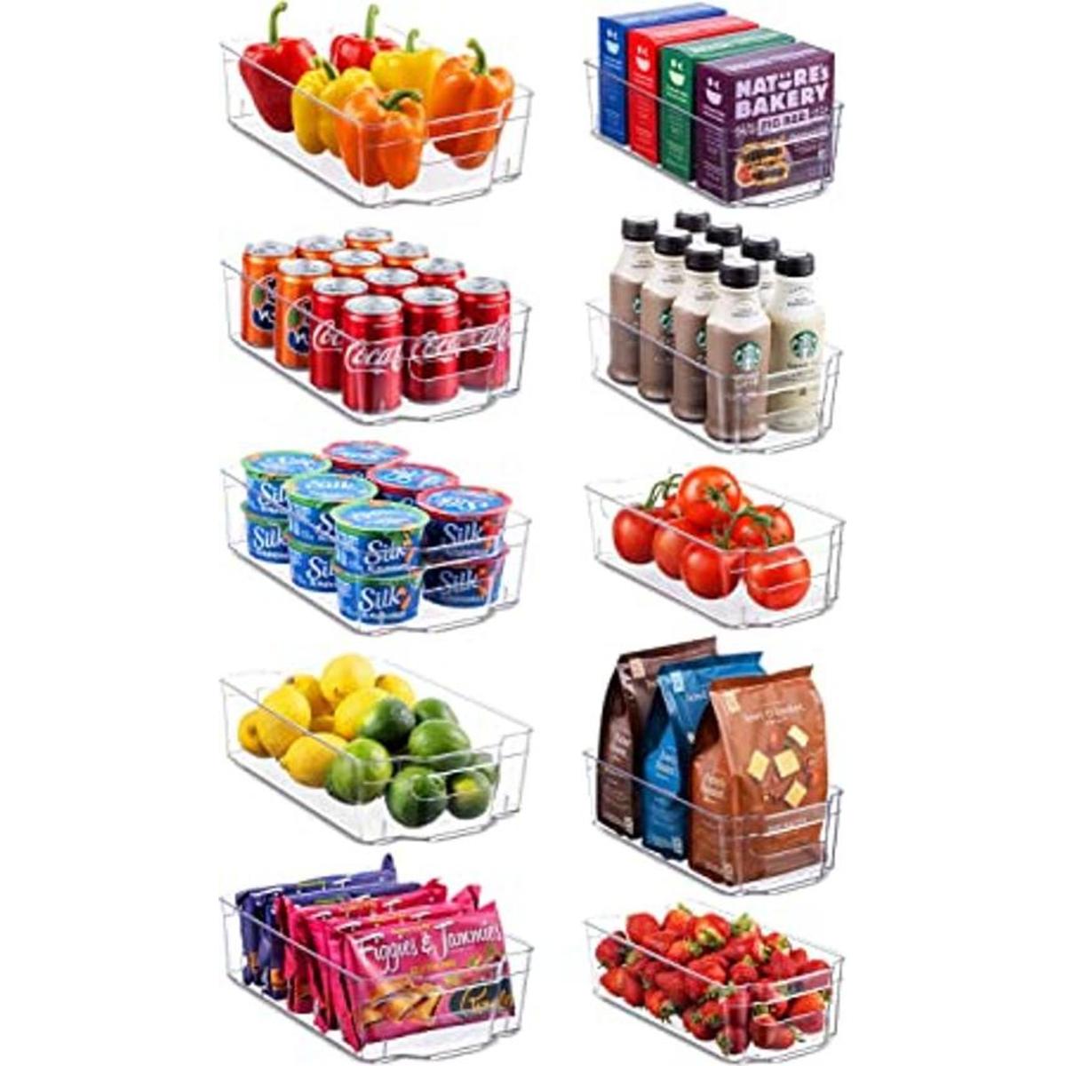Juego de 10 contenedores para organizar el refrigerador 5