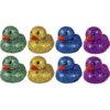 Patos de goma con purpurina de colores metálicos de 3_4