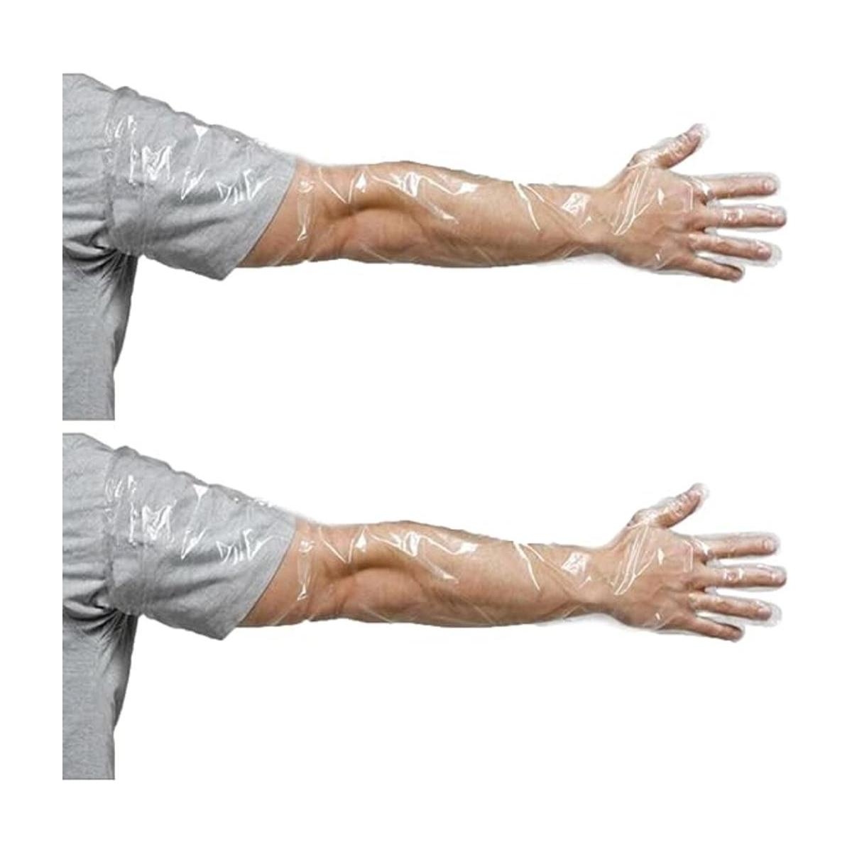 50 guantes de brazo largo rectal de inseminación