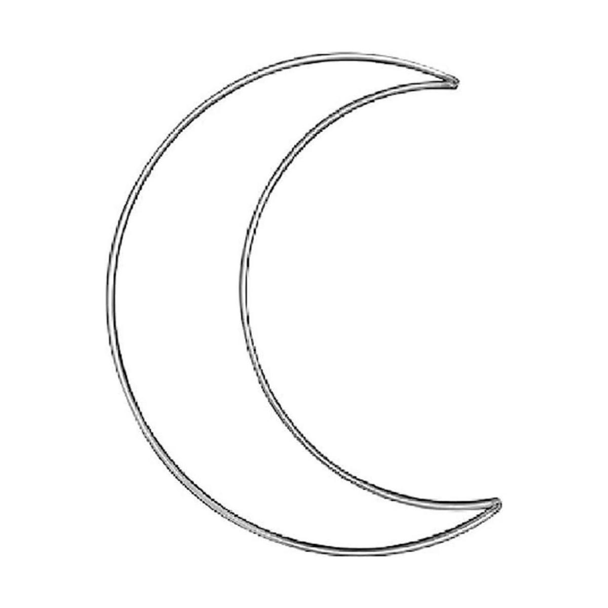 JUTTIRA Anillo de aro de atrapasueños en forma de luna de