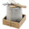 Mud Pie Juego de asado Mini Marshmallow Smore pozo de 4 x_1