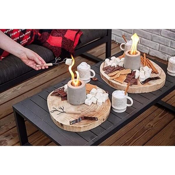 Mud Pie Juego de asado Mini Marshmallow Smore pozo de 4 x_4
