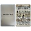 QIONGQI Funny Camping Rules Metal Tin Sign Decoración de_2