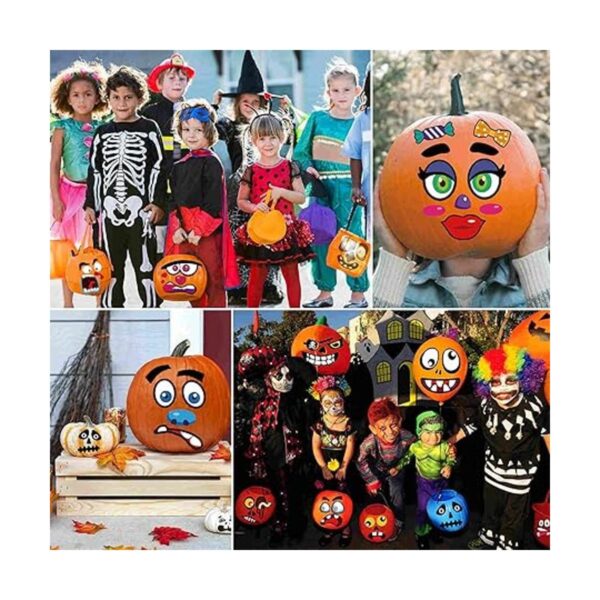 Kit de calcomanías decorativas de calabaza de Halloween