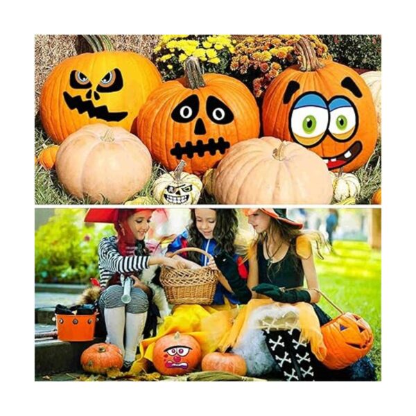 Kit de calcomanías decorativas de calabaza de Halloween