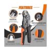 SWANAMB Kit de herramientas de crimpado de cables AWG 2313_3