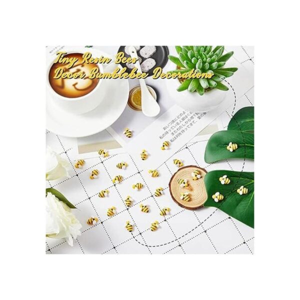 120 piezas de resina pequeña abejas decoración en forma de_3