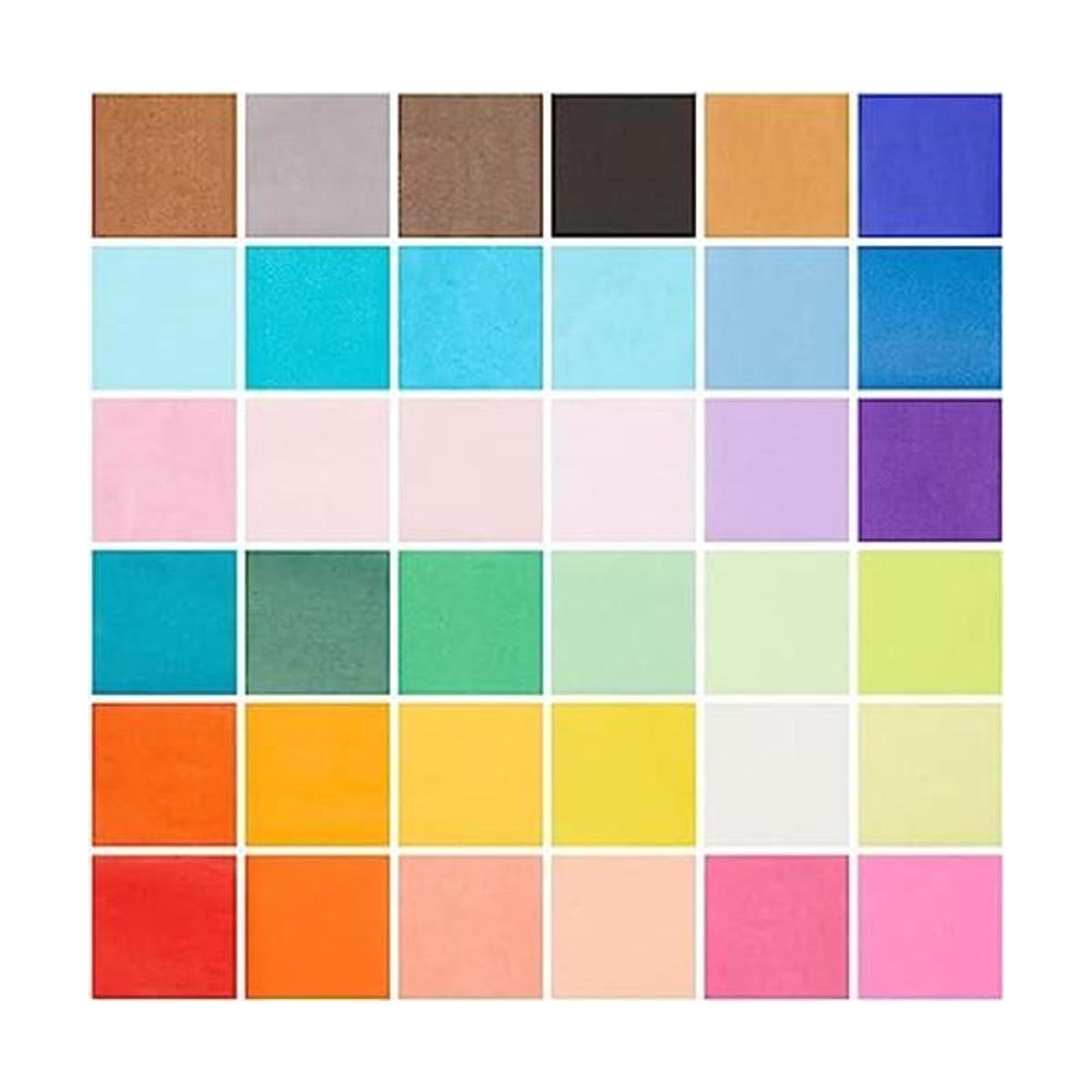 7200 hojas cuadradas de papel de seda de colores 36