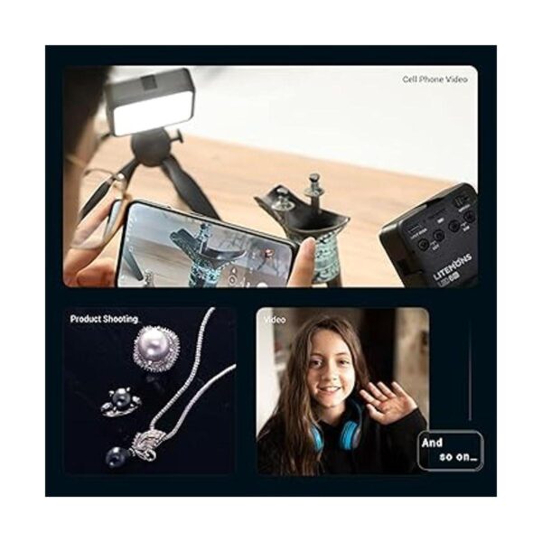 GODOX LED6Bi Luz de vídeo LED recargable de temperatura_3