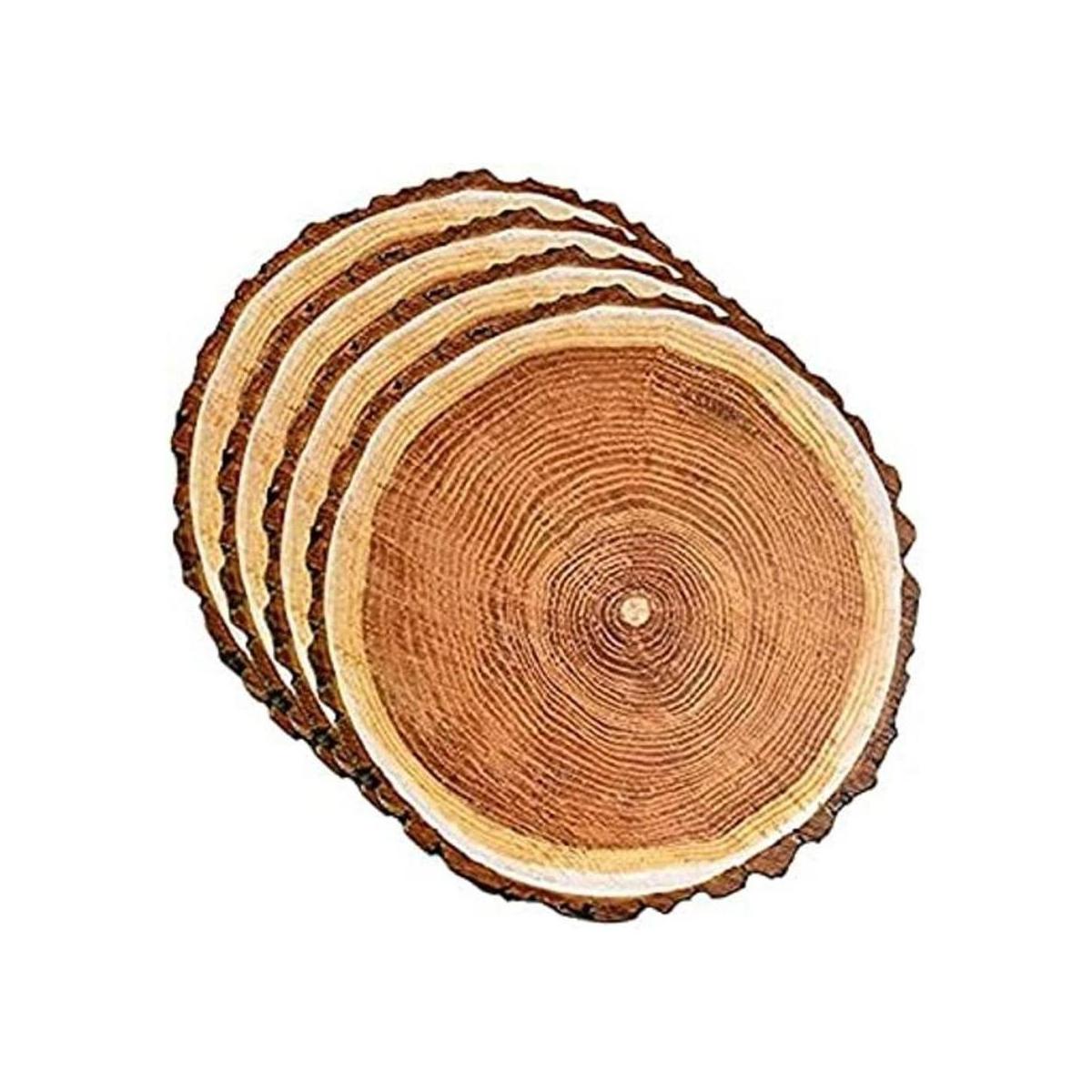 Juego de 50 tapetes desechables de madera para rebanadas