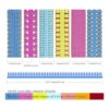Saktopdeco Tiras de papel para manualidades 13.8 in