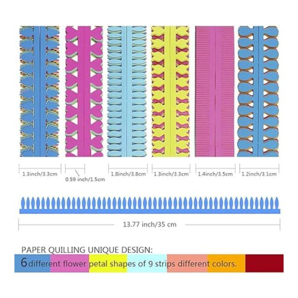 Saktopdeco Tiras de papel para manualidades 13.8 in