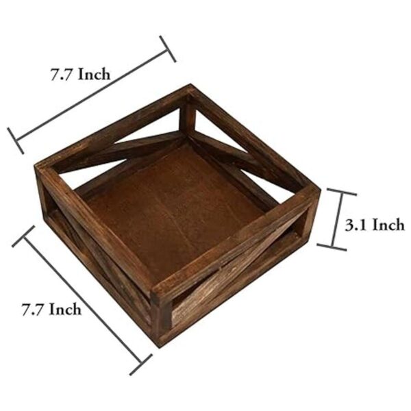 OwlGift Servilletero de madera maciza para mesa de cocina_6